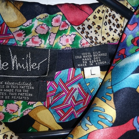 90s Vtg Nicole Miller button up shoes design - Picture 5 of 6